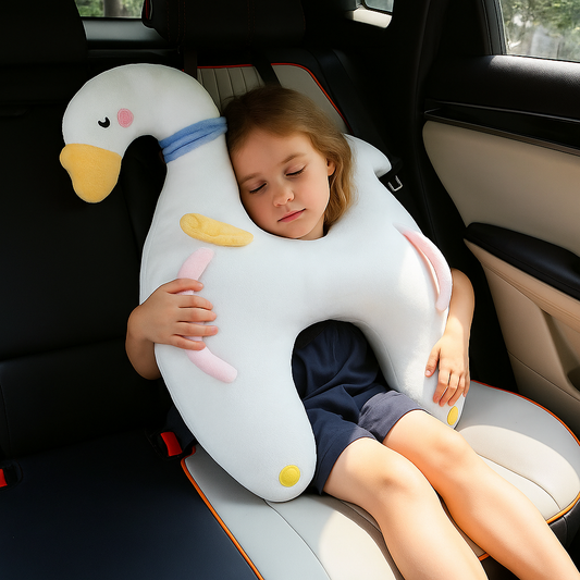 Cute Animal Pattern Kid Neck Head Support U-Shape Children Travel Pillow Cushion for Car Seat Safety Neck Pillow for Kids