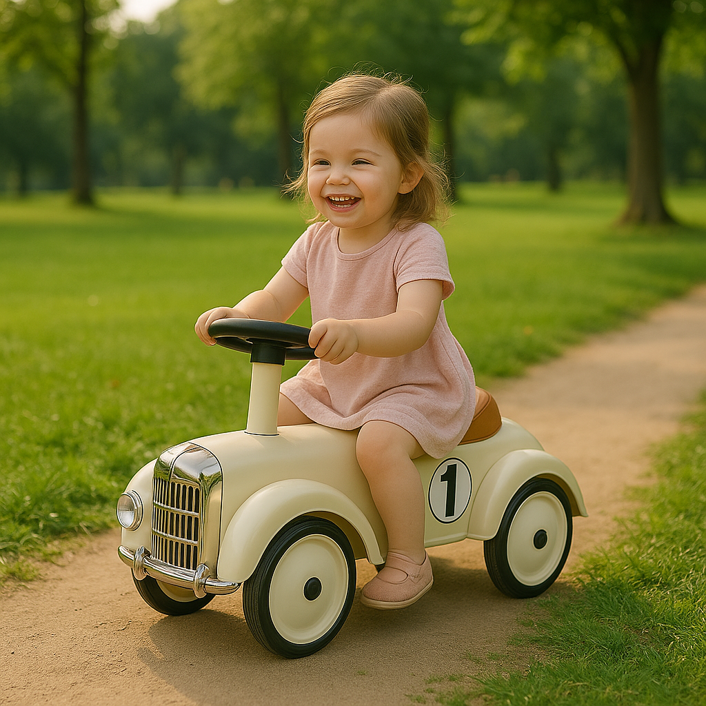 Kids’ Swing Car with LED Lights & Music – Anti-Rollover Balance Ride-On Toy for Toddlers (Ages 1+)