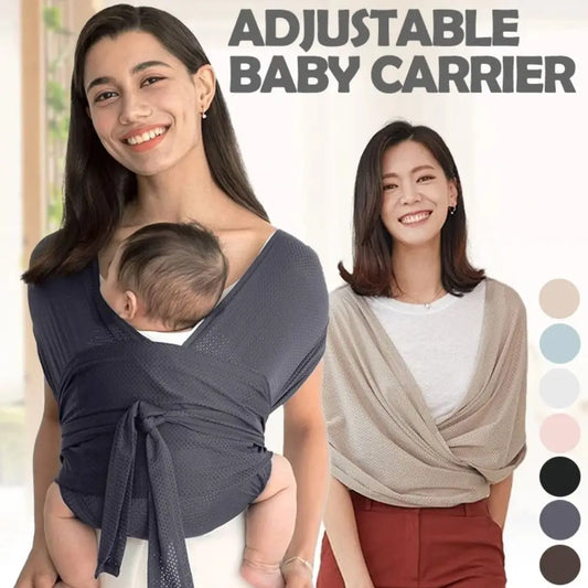 Newborn Front Holding Baby Wrap Carrier Cotton Infant Kangaroo Bag Infant Backpacks Mesh Horizontal Holding Type