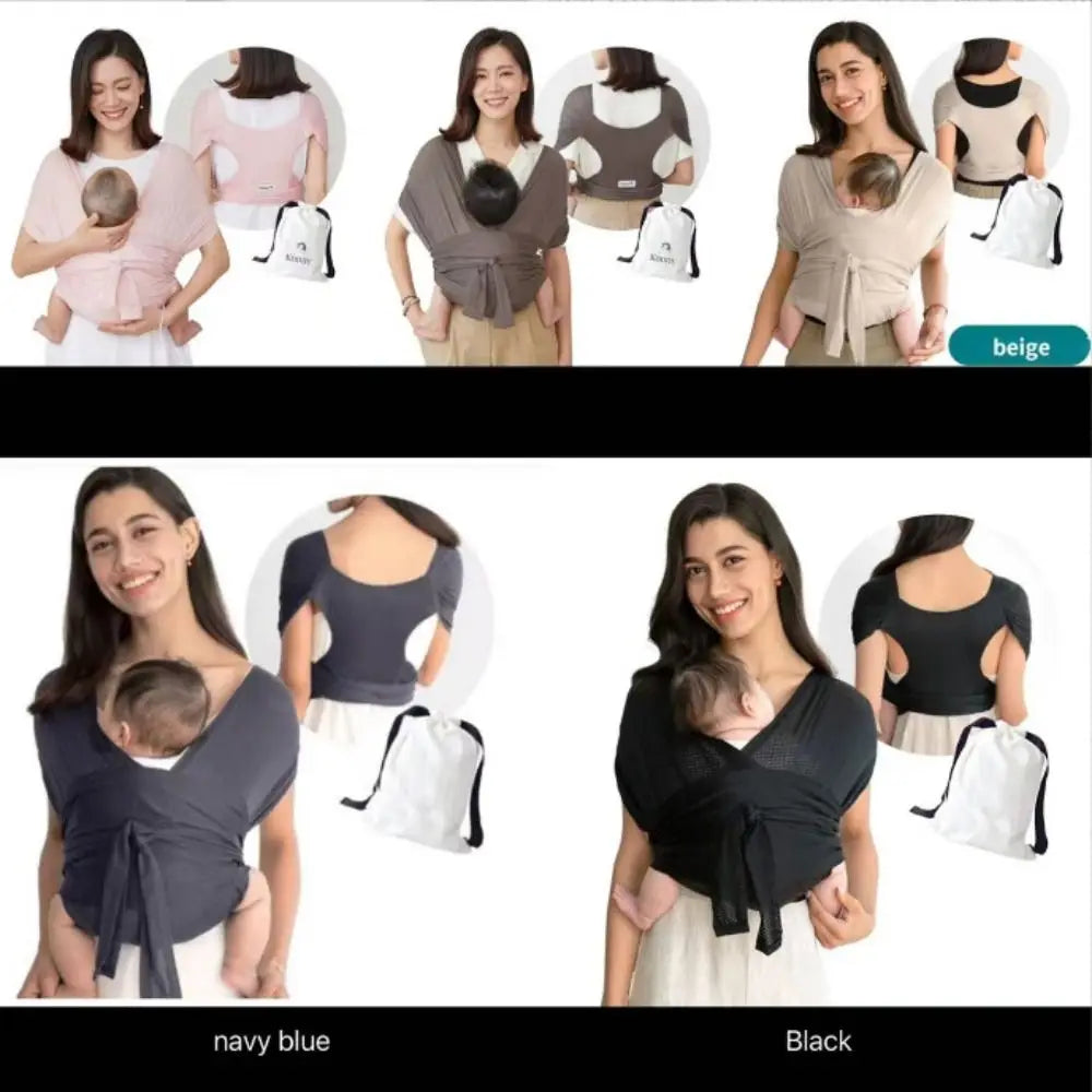 Newborn Front Holding Baby Wrap Carrier Cotton Infant Kangaroo Bag Infant Backpacks Mesh Horizontal Holding Type