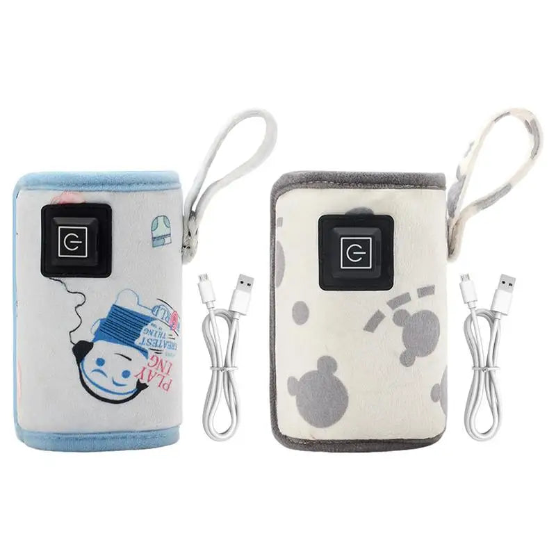 Bottle Warmer for Breastmilk Insulated Bag Feeding Bottle Cover USB Rechargeable Portable Baby Nursing for Outdoor Winter