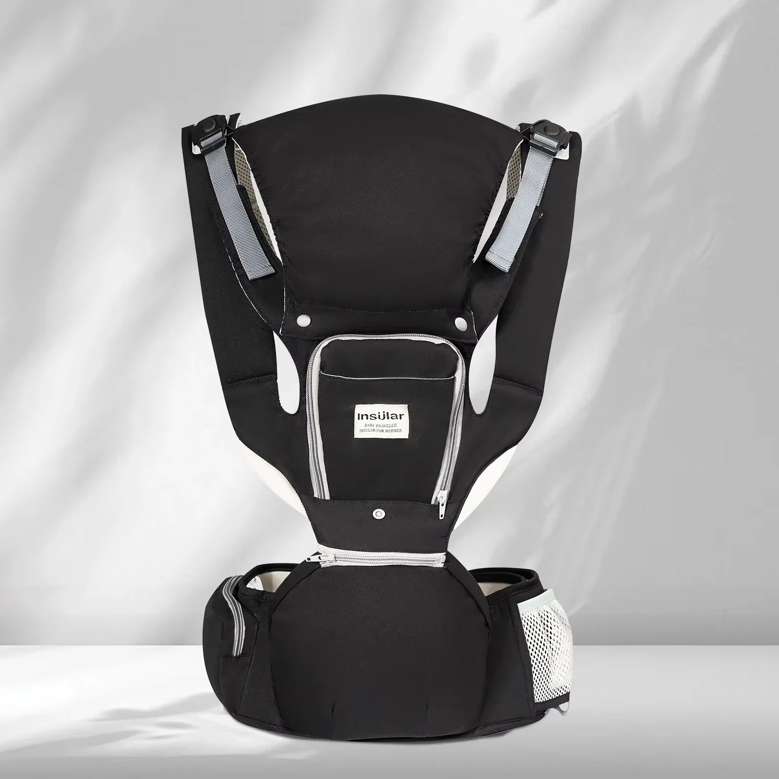3 in 1 Baby Carrier Multi-Functional Childs Waist Stool Breathable Waist Stool with Hip Seat Front Hold Portable 4 Season