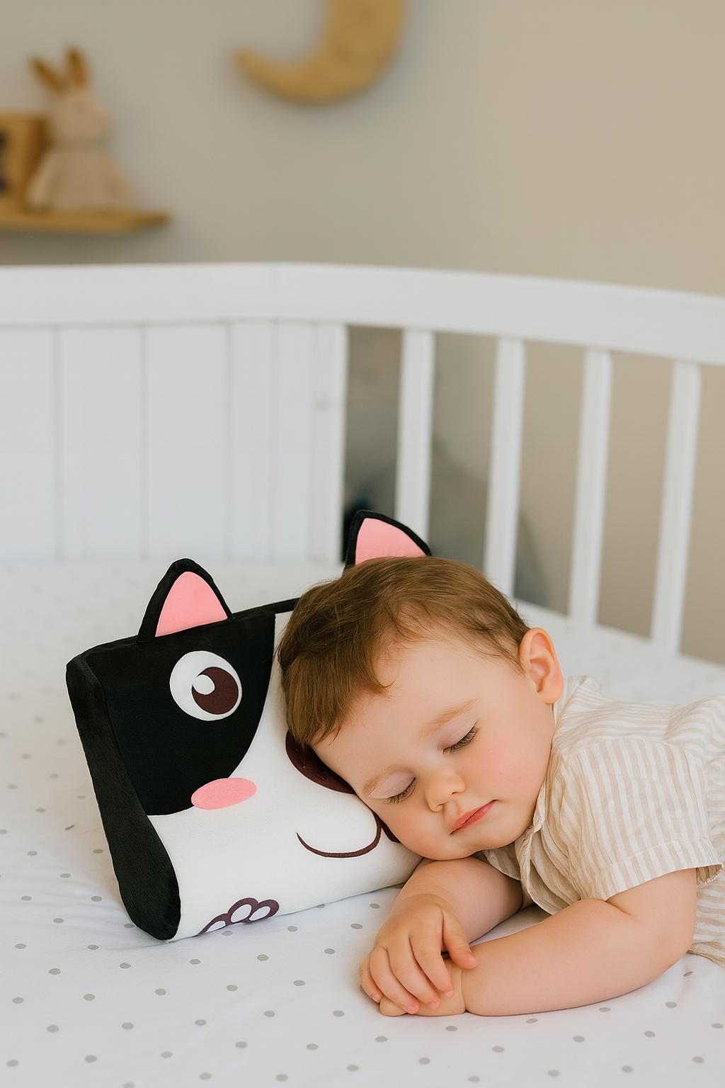 Toddler Memory Foam Pillow β Soft Velvet Cartoon Design with Neck & Spine Support