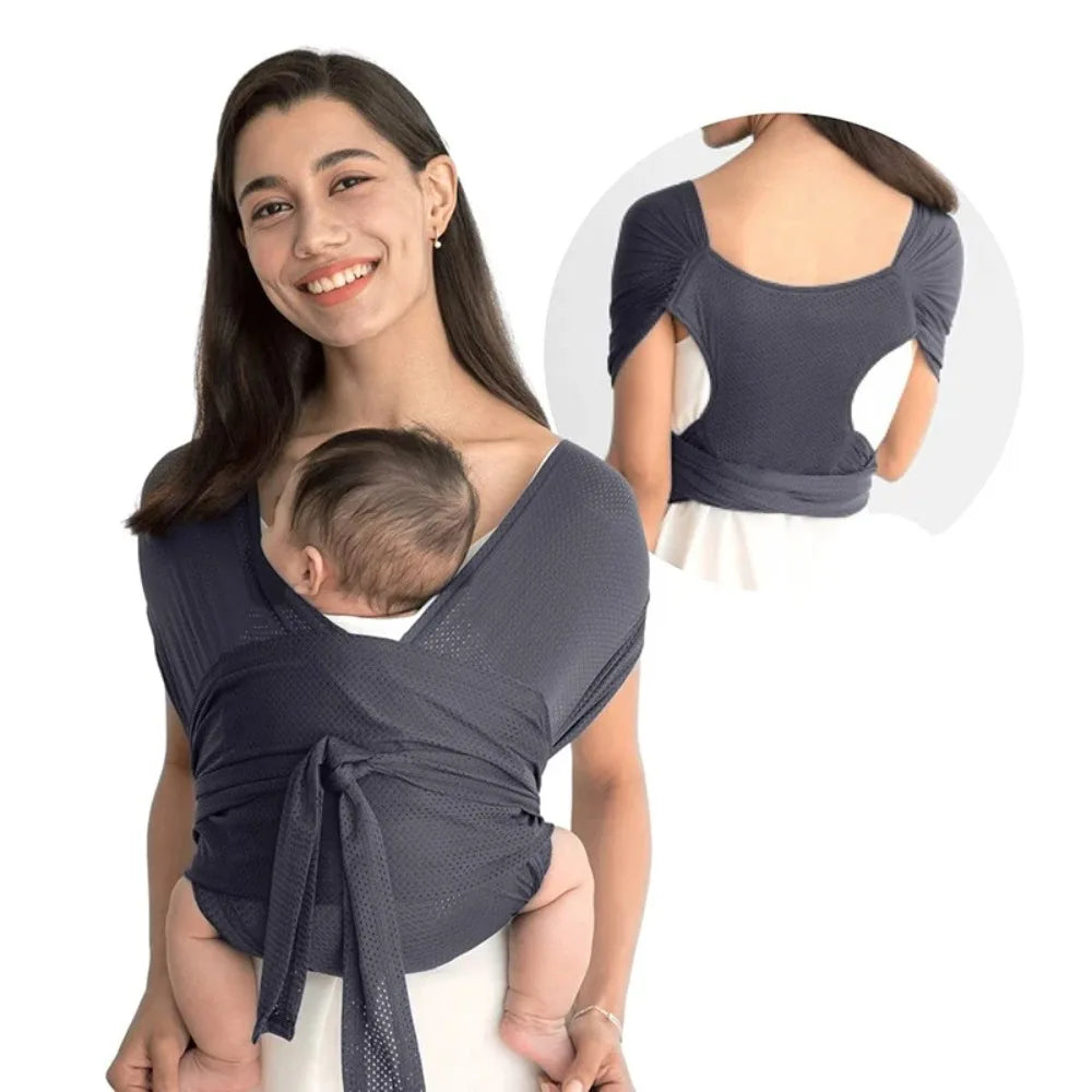 Newborn Front Holding Baby Wrap Carrier Cotton Infant Kangaroo Bag Infant Backpacks Mesh Horizontal Holding Type
