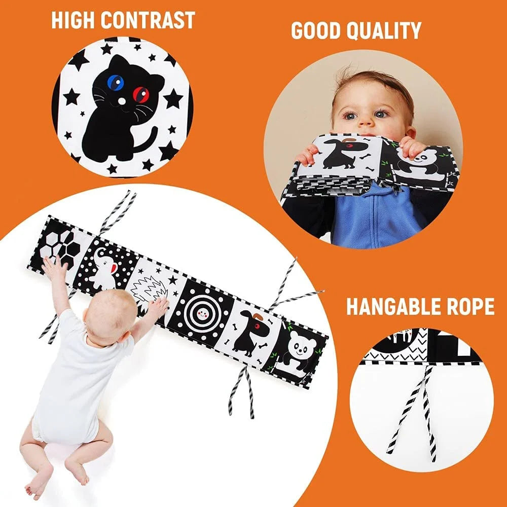 Sensory Toys for Babies Soft Books for Babies Black and White Baby Toys Soft Baby Toys