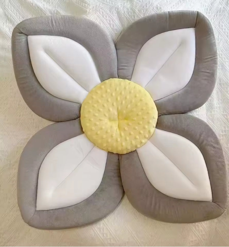 Blooming Bath Lotus Baby Bath Seat – Soft Plush Flower Cushion for Sink & Bathtub | Safe & Comfortable Infant Support Mat