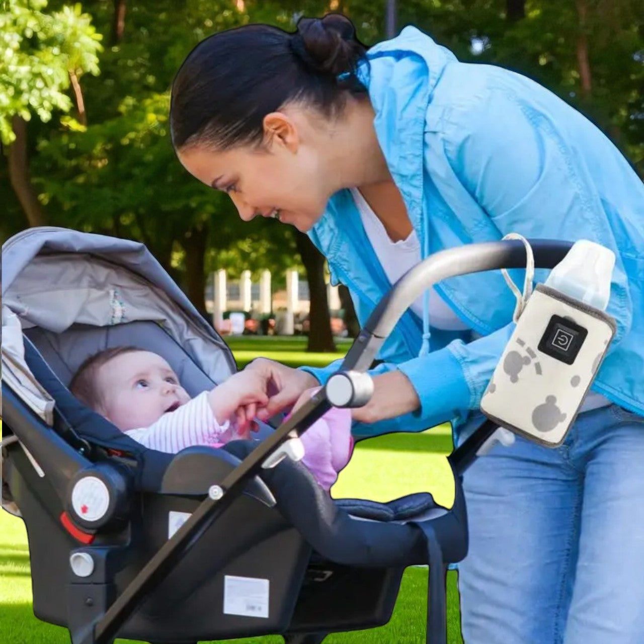 π‘οΈ USB Baby Bottle Warmer β Insulated Cover for Breastmilk, Rechargeable & Portable β Perfect for Outdoor & Winter Use