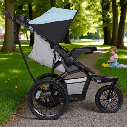 Baby Trend XCEL-R8 Jogger Stroller – Lightweight All-Terrain Jogging Stroller with Easy Fold Design