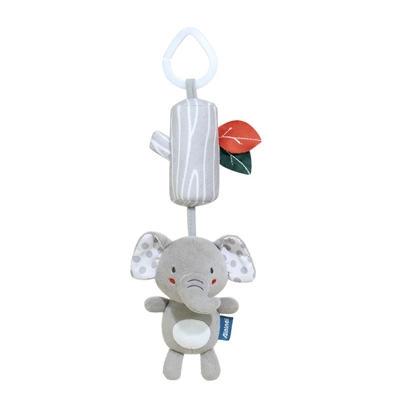 Baby Nordic Bed Rattles Hanging Toys Toddler Spiral Pram Toy Baby Car Carriage Plush Owl Mobile 0 6 12 Months Stroller Hang Girl