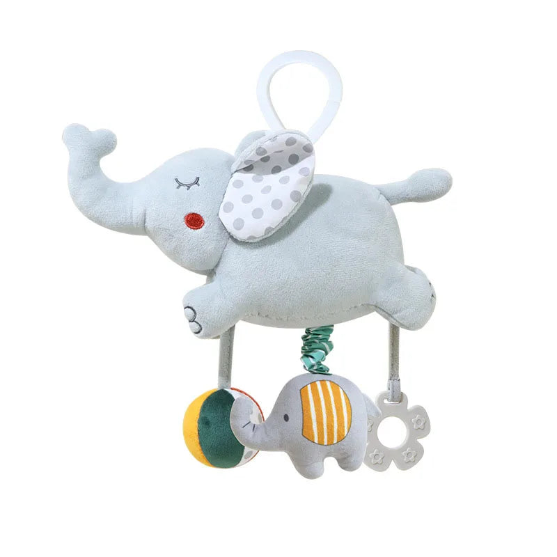 Baby Nordic Bed Rattles Hanging Toys Toddler Spiral Pram Toy Baby Car Carriage Plush Owl Mobile 0 6 12 Months Stroller Hang Girl