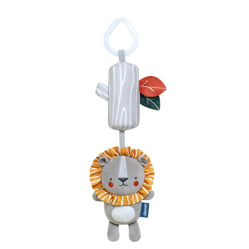 Baby Nordic Bed Rattles Hanging Toys Toddler Spiral Pram Toy Baby Car Carriage Plush Owl Mobile 0 6 12 Months Stroller Hang Girl