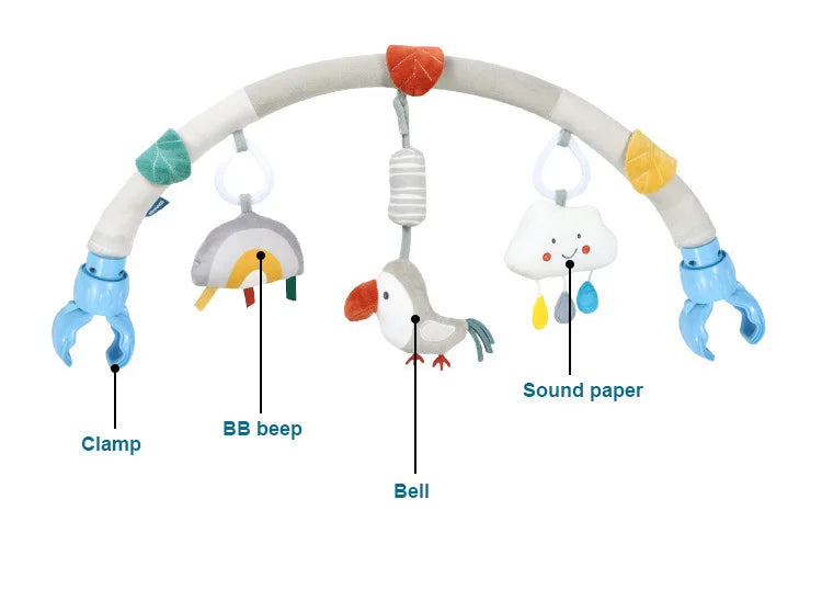 Baby Nordic Bed Rattles Hanging Toys Toddler Spiral Pram Toy Baby Car Carriage Plush Owl Mobile 0 6 12 Months Stroller Hang Girl
