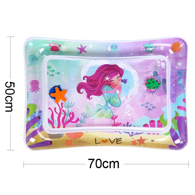 Baby Water Play Mat Inflatable Cushion PVC Infant Tummy Time Toddler Water Pad for Kids Early Education Developing Activity Toys