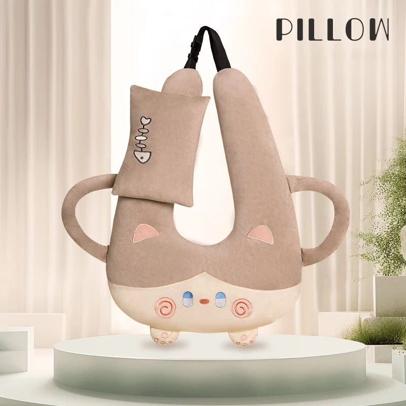 Cute Animal Pattern Kid Neck Head Support U-Shape Children Travel Pillow Cushion for Car Seat Safety Neck Pillow for Kids