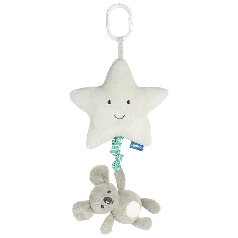 Baby Nordic Bed Rattles Hanging Toys Toddler Spiral Pram Toy Baby Car Carriage Plush Owl Mobile 0 6 12 Months Stroller Hang Girl