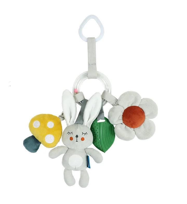 Baby Nordic Bed Rattles Hanging Toys Toddler Spiral Pram Toy Baby Car Carriage Plush Owl Mobile 0 6 12 Months Stroller Hang Girl