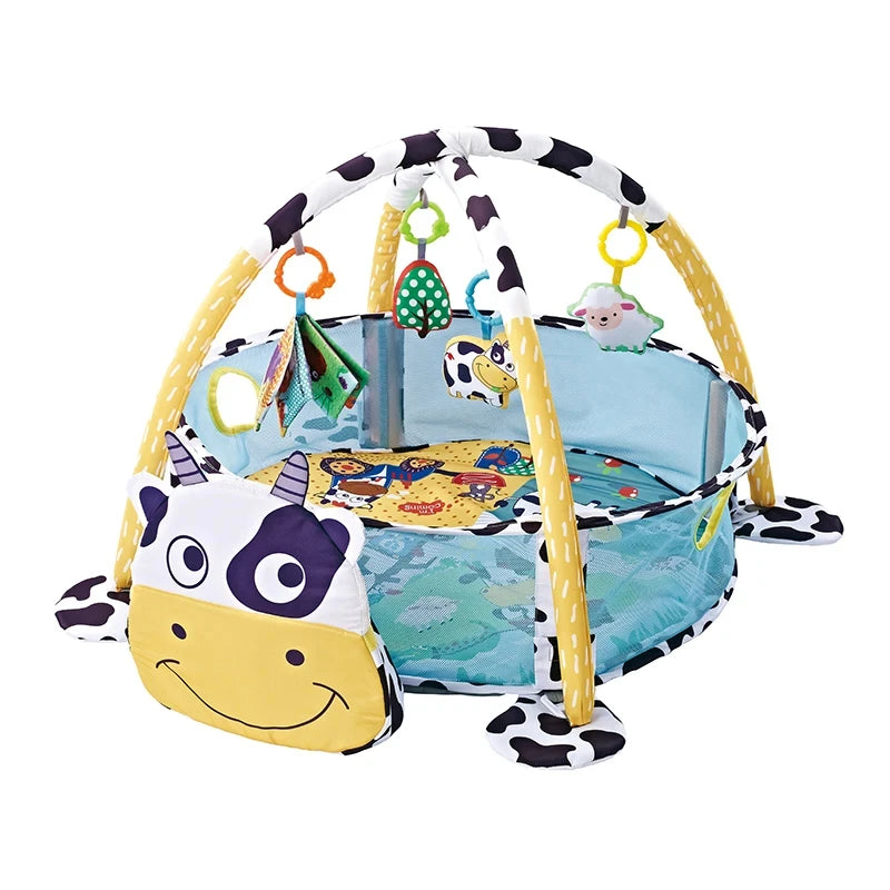 Multifunctional Baby Cartoon Early Education Fitness Frame Kids Activity Mat Newborn Enlightenment Toy Fitness Room Activity Toy
