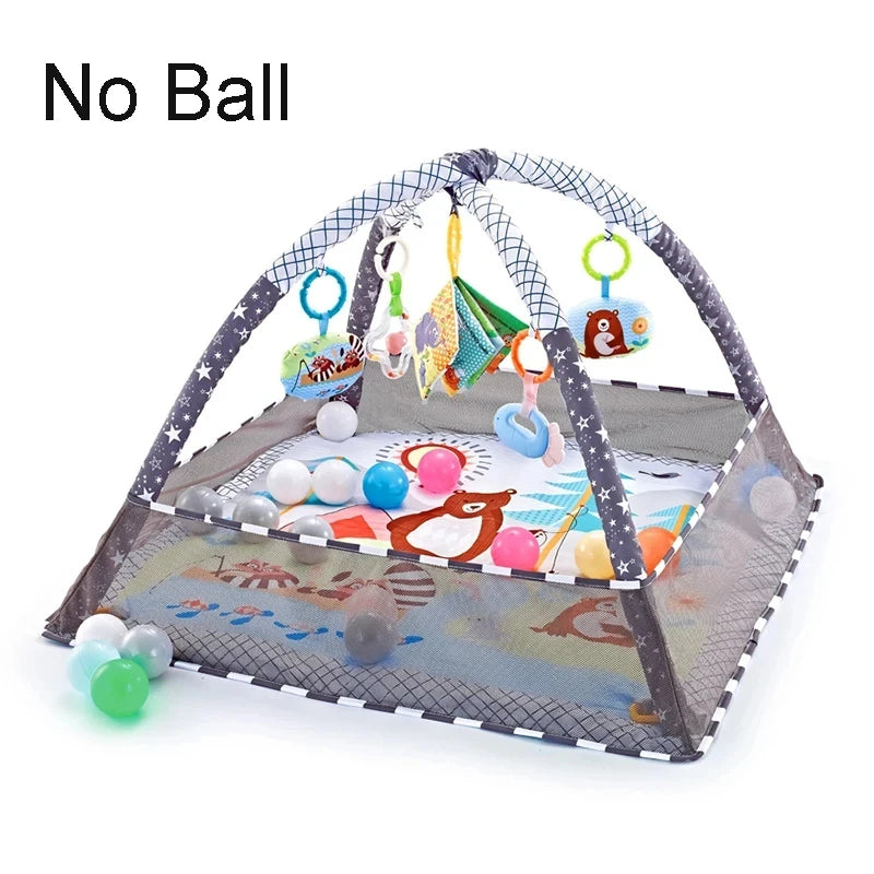 Multifunctional Baby Cartoon Early Education Fitness Frame Kids Activity Mat Newborn Enlightenment Toy Fitness Room Activity Toy