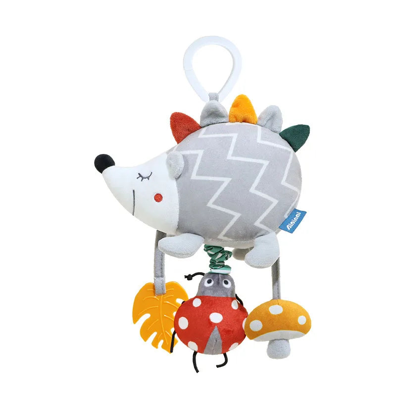 Baby Nordic Bed Rattles Hanging Toys Toddler Spiral Pram Toy Baby Car Carriage Plush Owl Mobile 0 6 12 Months Stroller Hang Girl
