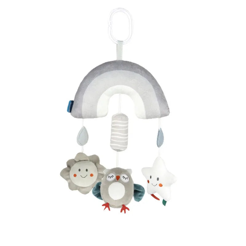 Baby Nordic Bed Rattles Hanging Toys Toddler Spiral Pram Toy Baby Car Carriage Plush Owl Mobile 0 6 12 Months Stroller Hang Girl