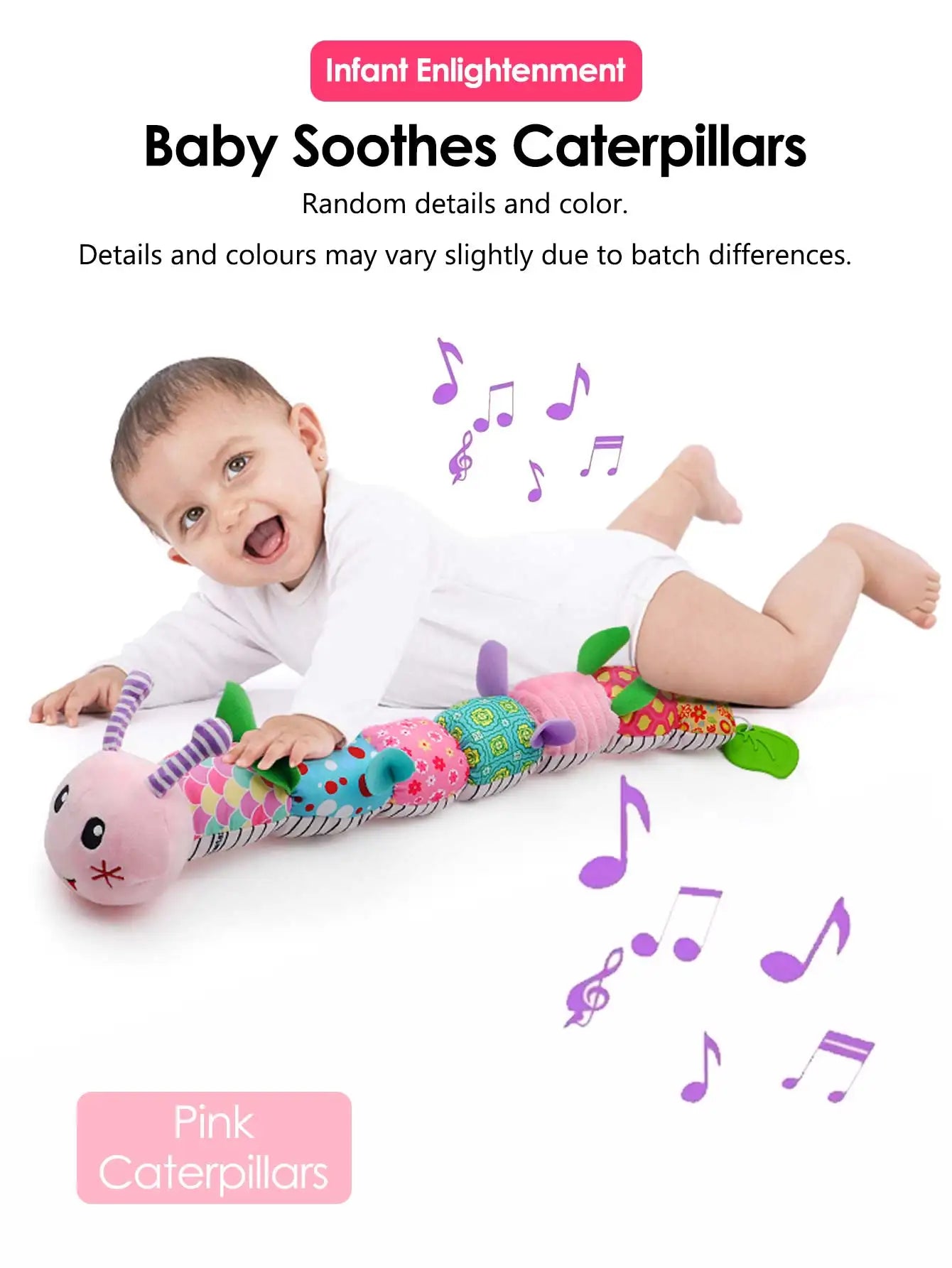 1Pcs Soft Giraffe Animal Handbells Rattles Plush Infant Toddler Car Bed Hanging Toy Baby Early Education Development Handle Toys