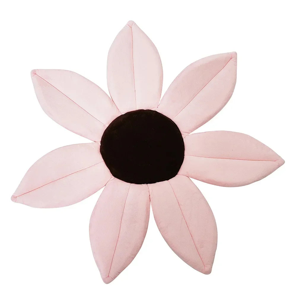 Nonslip Baby Shower Bath Tub Flower Pad Bath Infant Newborn Safety Security Bath Support Cushion Bathtub Mat Newborn Shower Seat