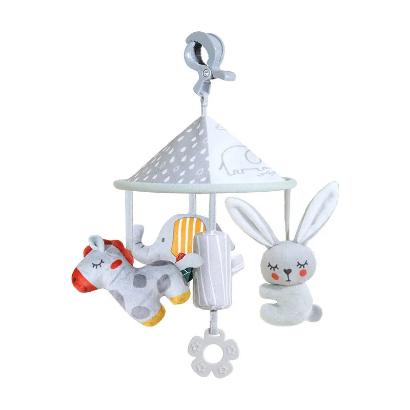 Baby Nordic Bed Rattles Hanging Toys Toddler Spiral Pram Toy Baby Car Carriage Plush Owl Mobile 0 6 12 Months Stroller Hang Girl