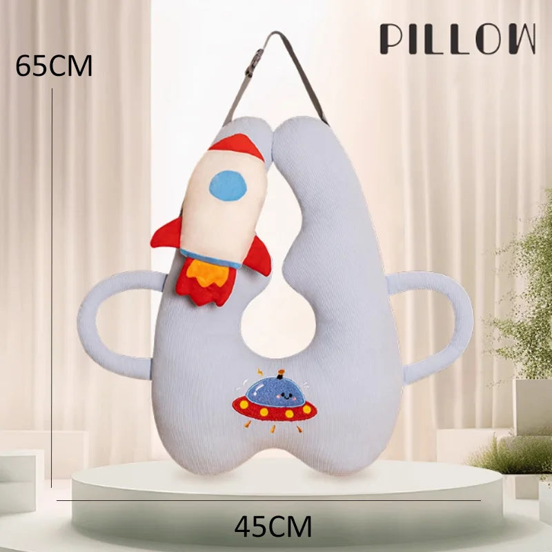 Cute Animal Pattern Kid Neck Head Support U-Shape Children Travel Pillow Cushion for Car Seat Safety Neck Pillow for Kids