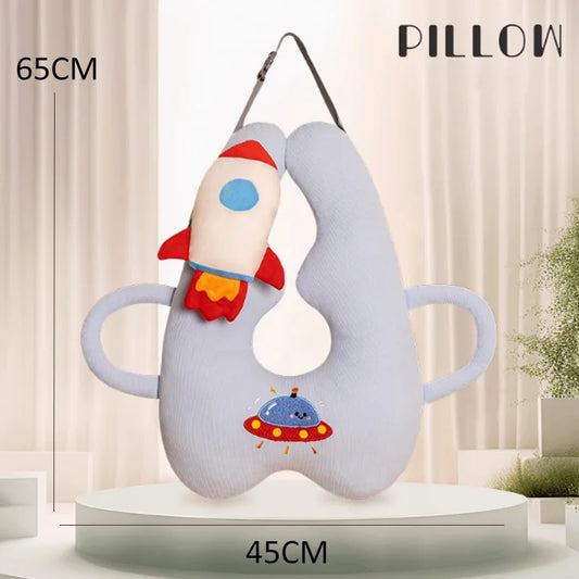 Cute Animal Pattern Kid Neck Head Support U-Shape Children Travel Pillow Cushion for Car Seat Safety Neck Pillow for Kids
