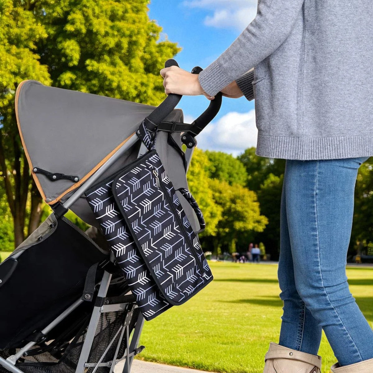Portable Baby Changing Pad Diaper Mat for Newborn Stroller Nappy Bag One-Hand Diaper Changing Pad Babies Accessories