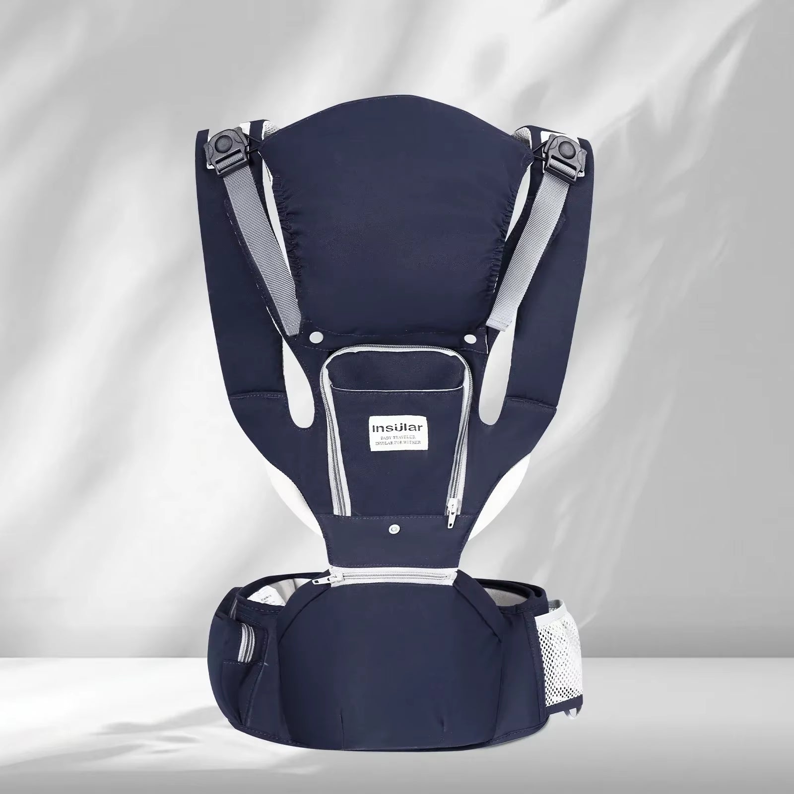 3 in 1 Baby Carrier Multi-Functional Childs Waist Stool Breathable Waist Stool with Hip Seat Front Hold Portable 4 Season
