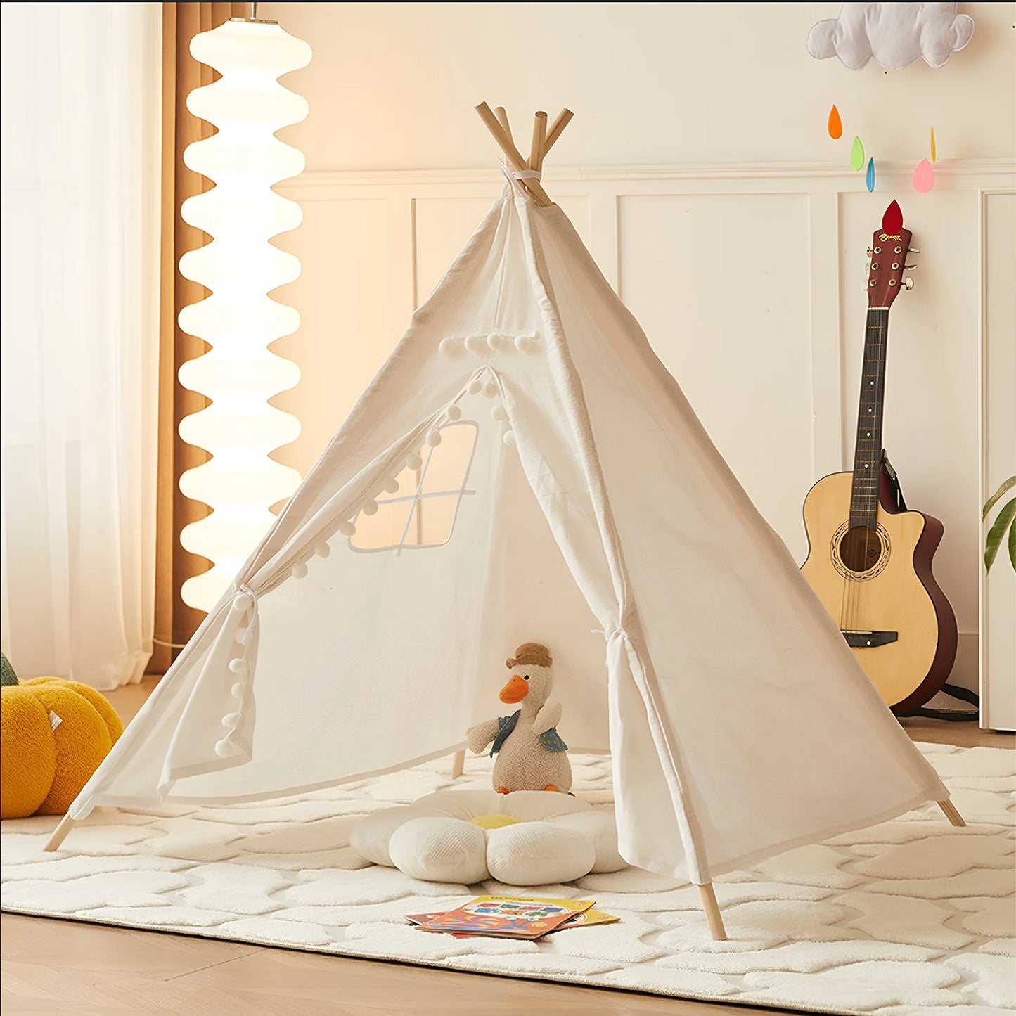 Falak Teepe Tent for Kids-Washable Foldable Kids Tent for Indoor and Outdoor