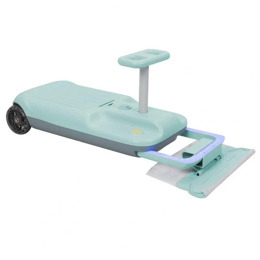 Kids Go Kart with Floor Cleaning Function, 12V Portable Electric Go Kart, Electric Wiggle Car for 6-12 Years Old