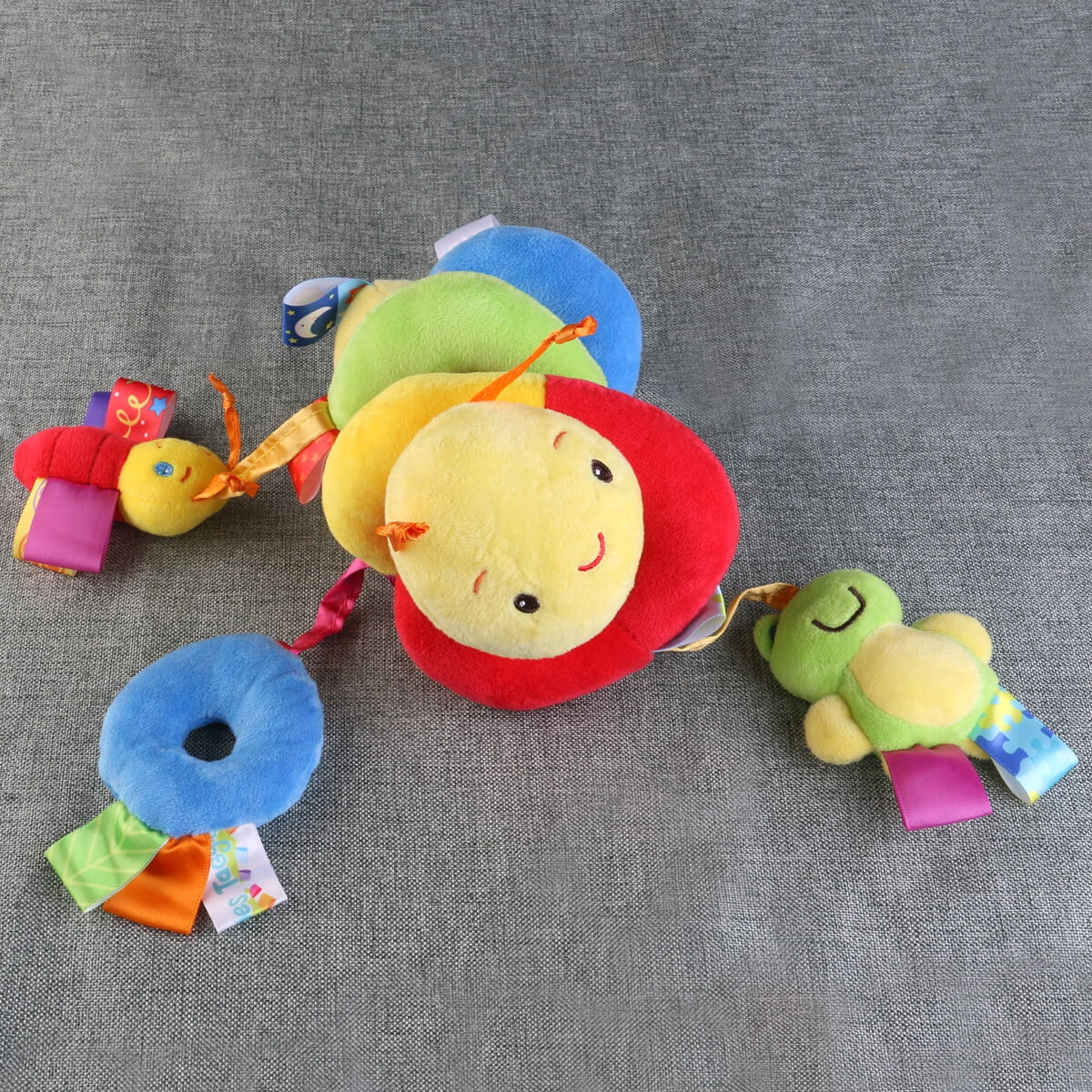 Baby Car Seat Toy Crib Cot Pram Hanging Rattles Spiral Stroller Toys with Ringing Bell