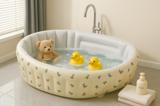 Portable Inflatable Baby Bathtub & Swimming Pool β Animal Design Outdoor Bath Tub for Newborns & Toddlers