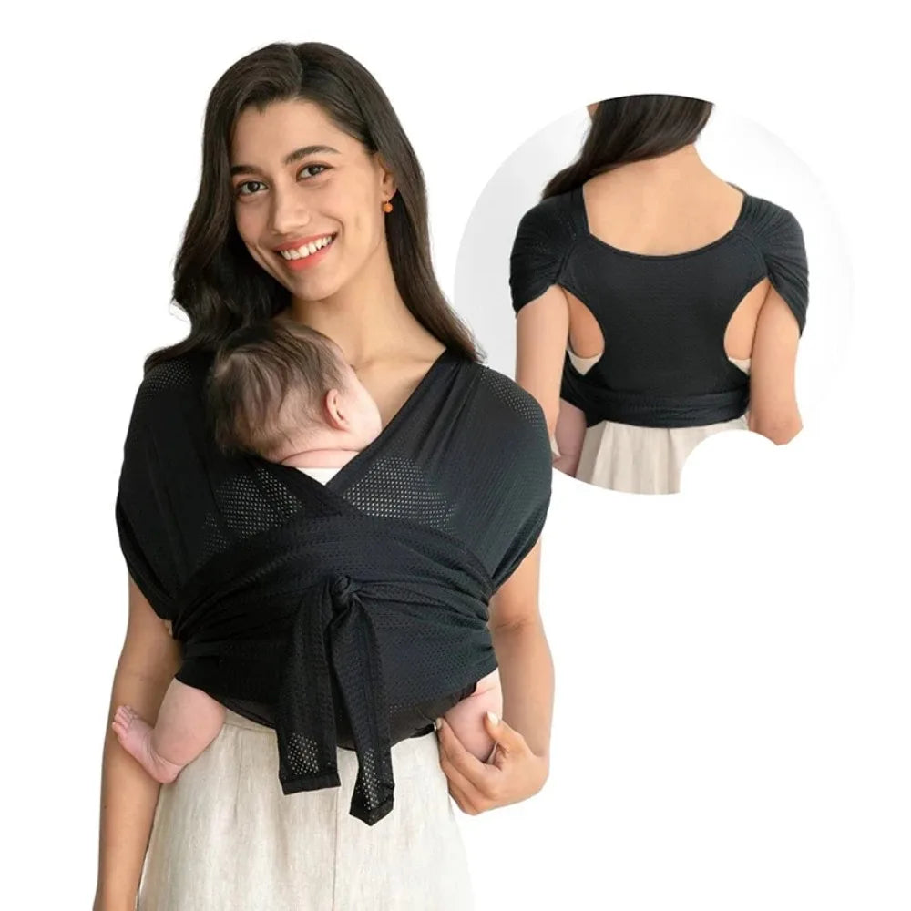 Newborn Front Holding Baby Wrap Carrier Cotton Infant Kangaroo Bag Infant Backpacks Mesh Horizontal Holding Type
