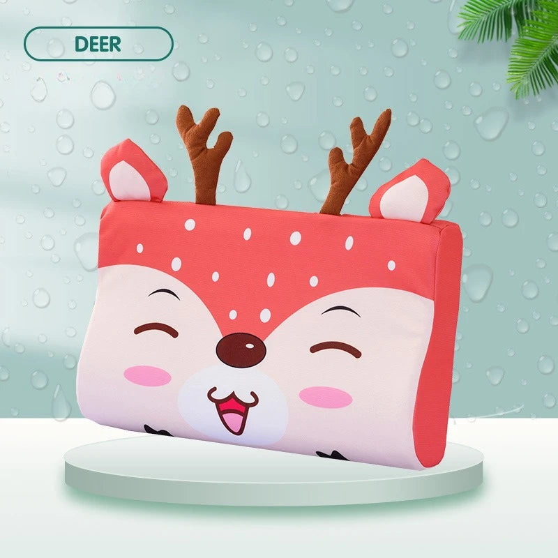 Memory Foam Pillow for Children,With Fiber Filling,Slow Recovery, Soft, Small Pillow, Breathable, Neck Pillow, Cartoon, Washable