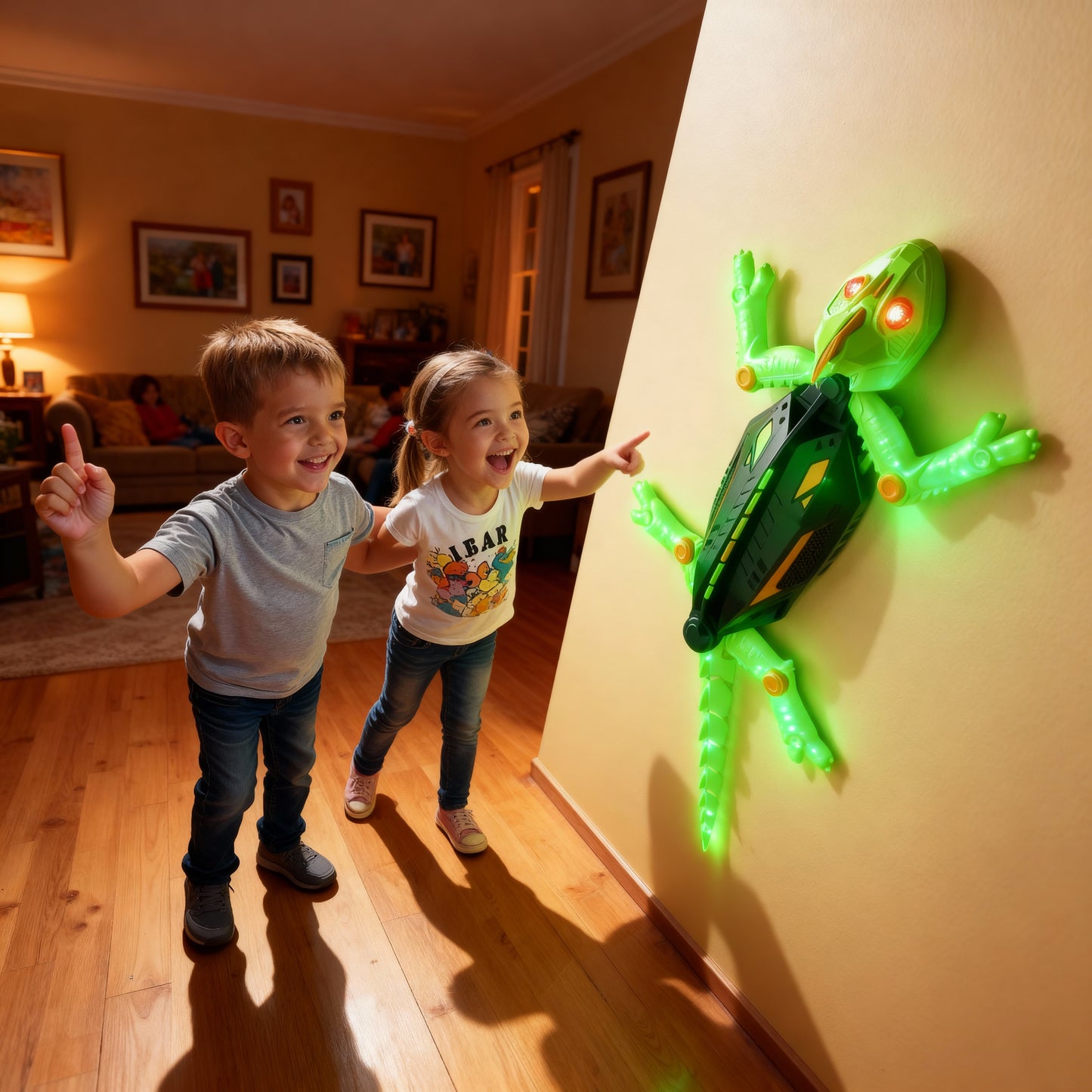 Wall Climbing Electric Lizard Toy for Kids โ Remote Control Gecko Robot with Lights & Realistic Movement