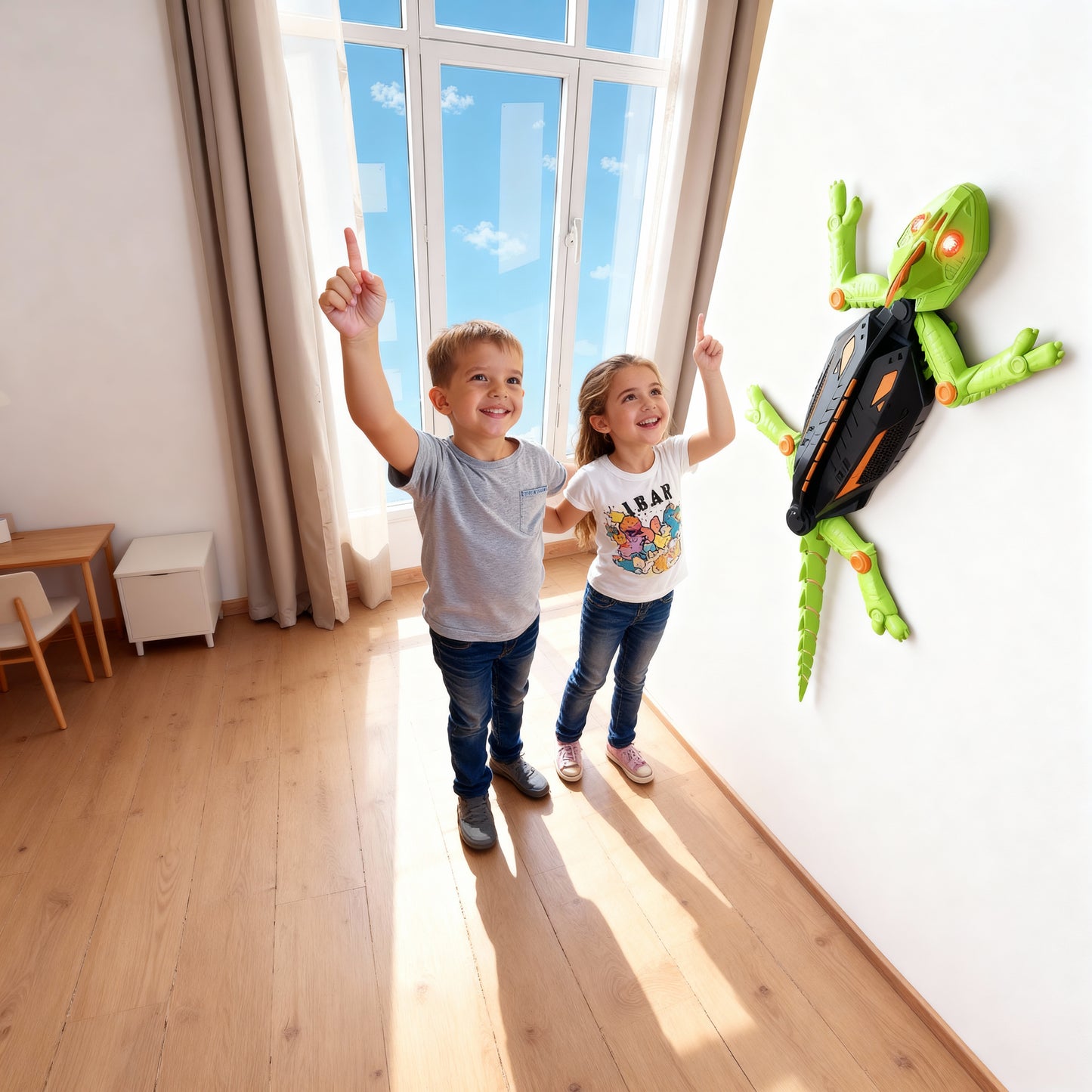 Wall Climbing Electric Lizard Toy for Kids โ Remote Control Gecko Robot with Lights & Realistic Movement