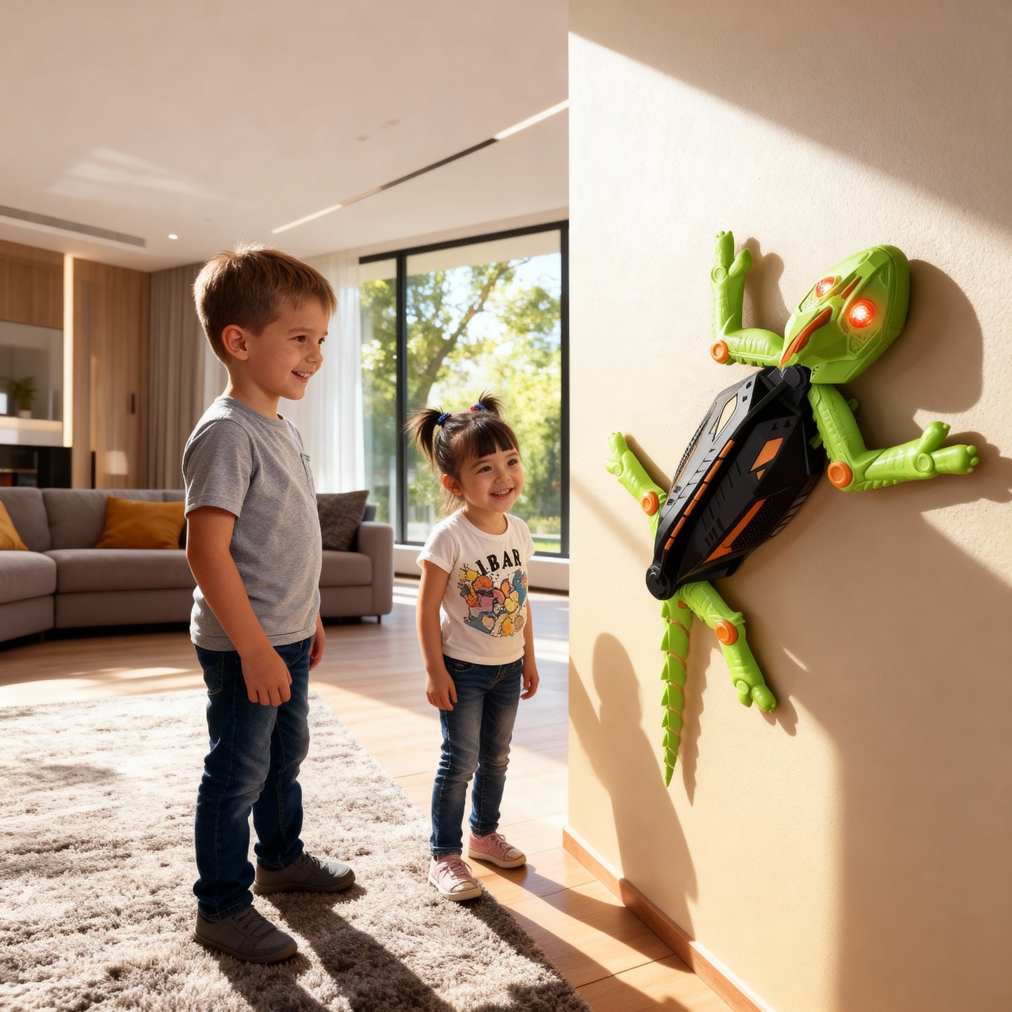 Wall Climbing Electric Lizard Toy for Kids โ Remote Control Gecko Robot with Lights & Realistic Movement