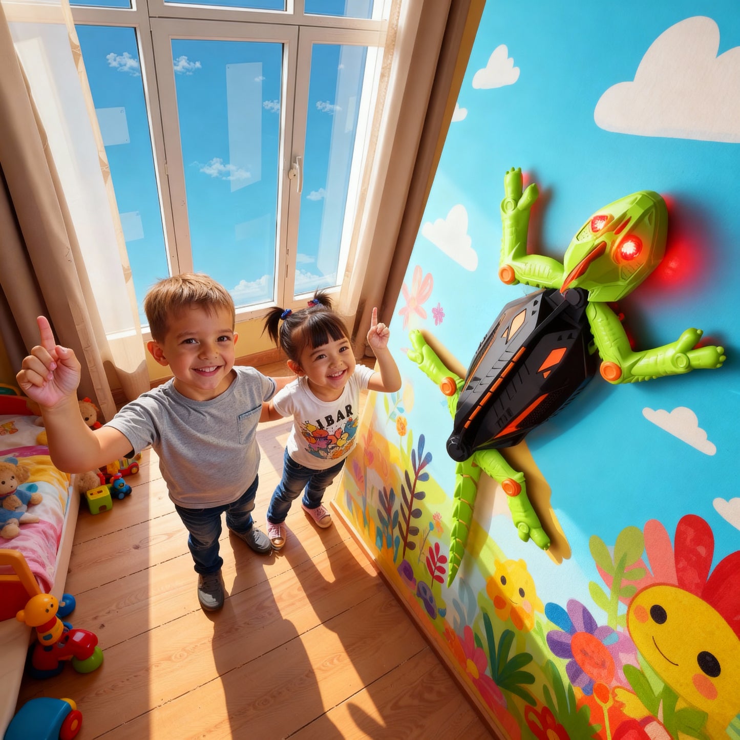 Wall Climbing Electric Lizard Toy for Kids โ Remote Control Gecko Robot with Lights & Realistic Movement