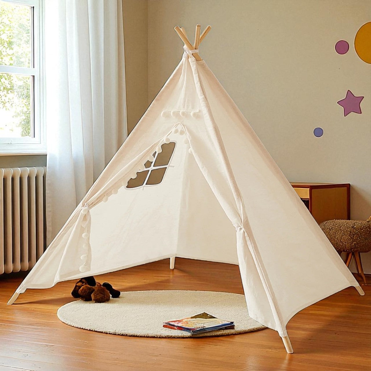 Falak Teepe Tent for Kids-Washable Foldable Kids Tent for Indoor and Outdoor