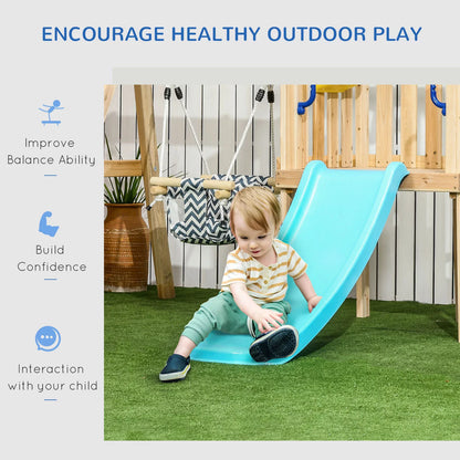 Wooden Toddler Playground with Baby Swing Set, Ages 1.5-4,Natural