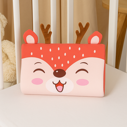 Children’s Memory Foam Pillow – Soft Breathable Cartoon Design with Neck Support & Washable Cover