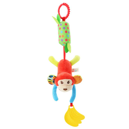 Soft Giraffe Zebra Animal Handbells Rattles Plush Infant Baby Development Handle Toys with Teether Baby Toy for Newborn Gifts