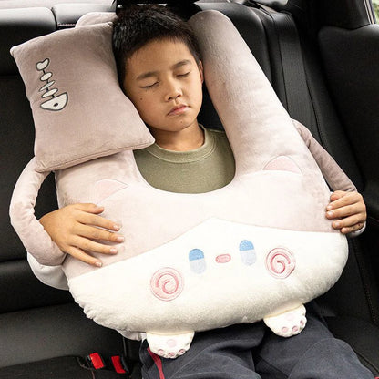 Cute Animal Pattern Kid Neck Head Support U-Shape Children Travel Pillow Cushion for Car Seat Safety Neck Pillow for Kids