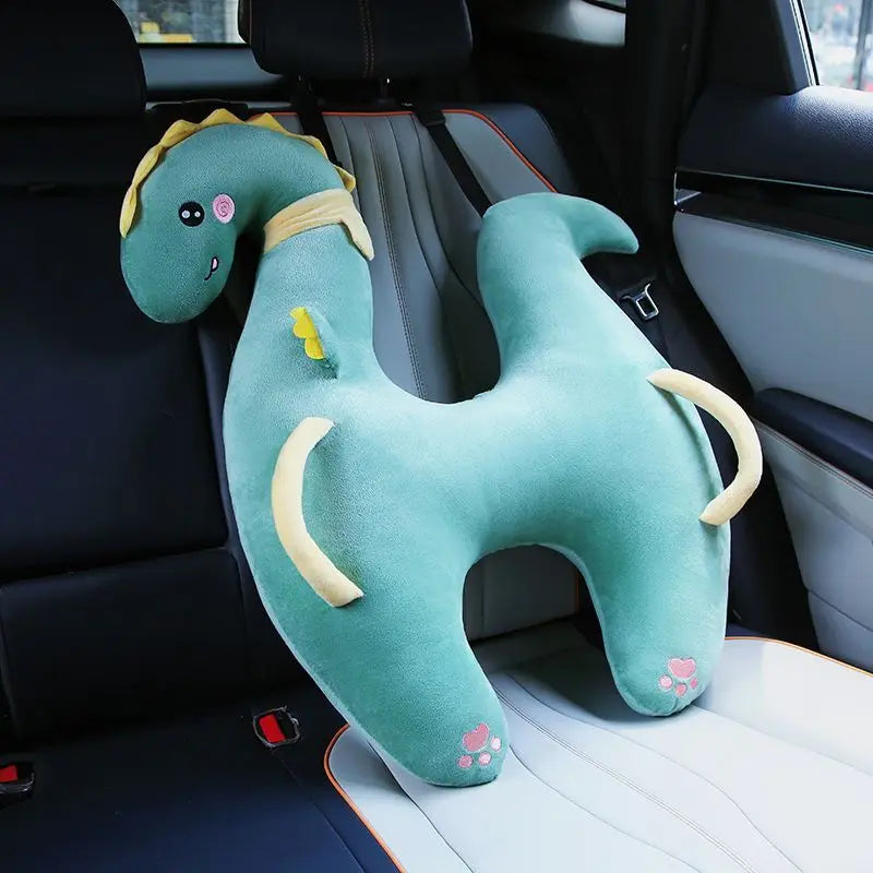 Cute Animal Pattern Kid Neck Head Support U-Shape Children Travel Pillow Cushion for Car Seat Safety Neck Pillow for Kids