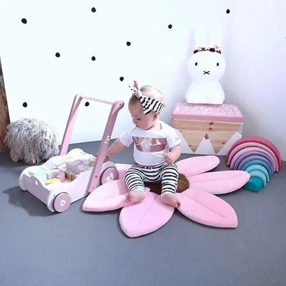 Nonslip Baby Shower Bath Tub Flower Pad Bath Infant Newborn Safety Security Bath Support Cushion Bathtub Mat Newborn Shower Seat