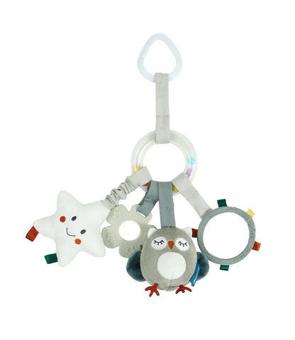 Baby Nordic Bed Rattles Hanging Toys Toddler Spiral Pram Toy Baby Car Carriage Plush Owl Mobile 0 6 12 Months Stroller Hang Girl