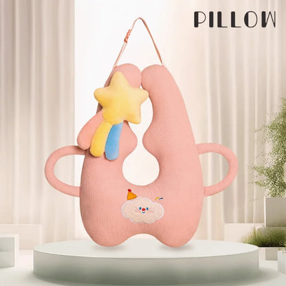 Cute Animal Pattern Kid Neck Head Support U-Shape Children Travel Pillow Cushion for Car Seat Safety Neck Pillow for Kids